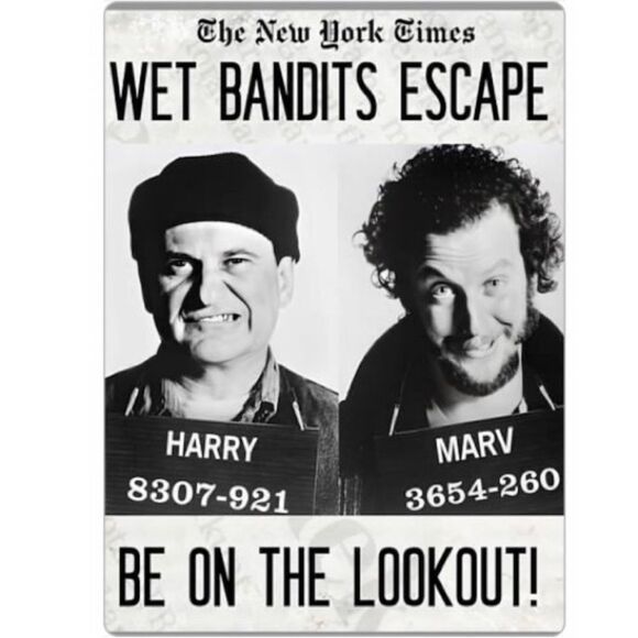 Home Alone Wet Bandits Mug Shot Magnet - Picture 2 of 2
